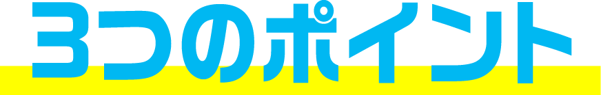 3つのポイント